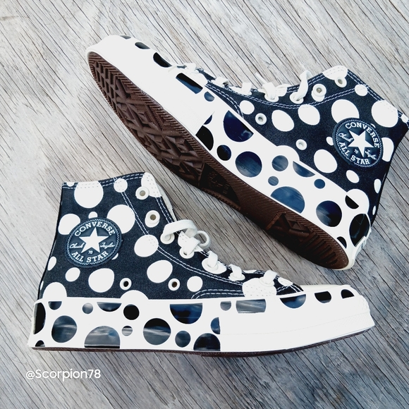 🔥Exclusive 🔥Converse Chuck 70 Polka Dot Mashup Hi Shoes Size 8.5 Women - Picture 2 of 16